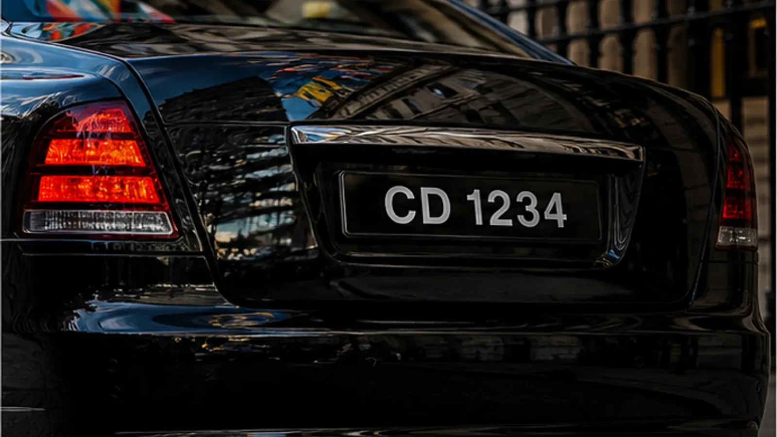 Diplomatic car in London with CD number plate
